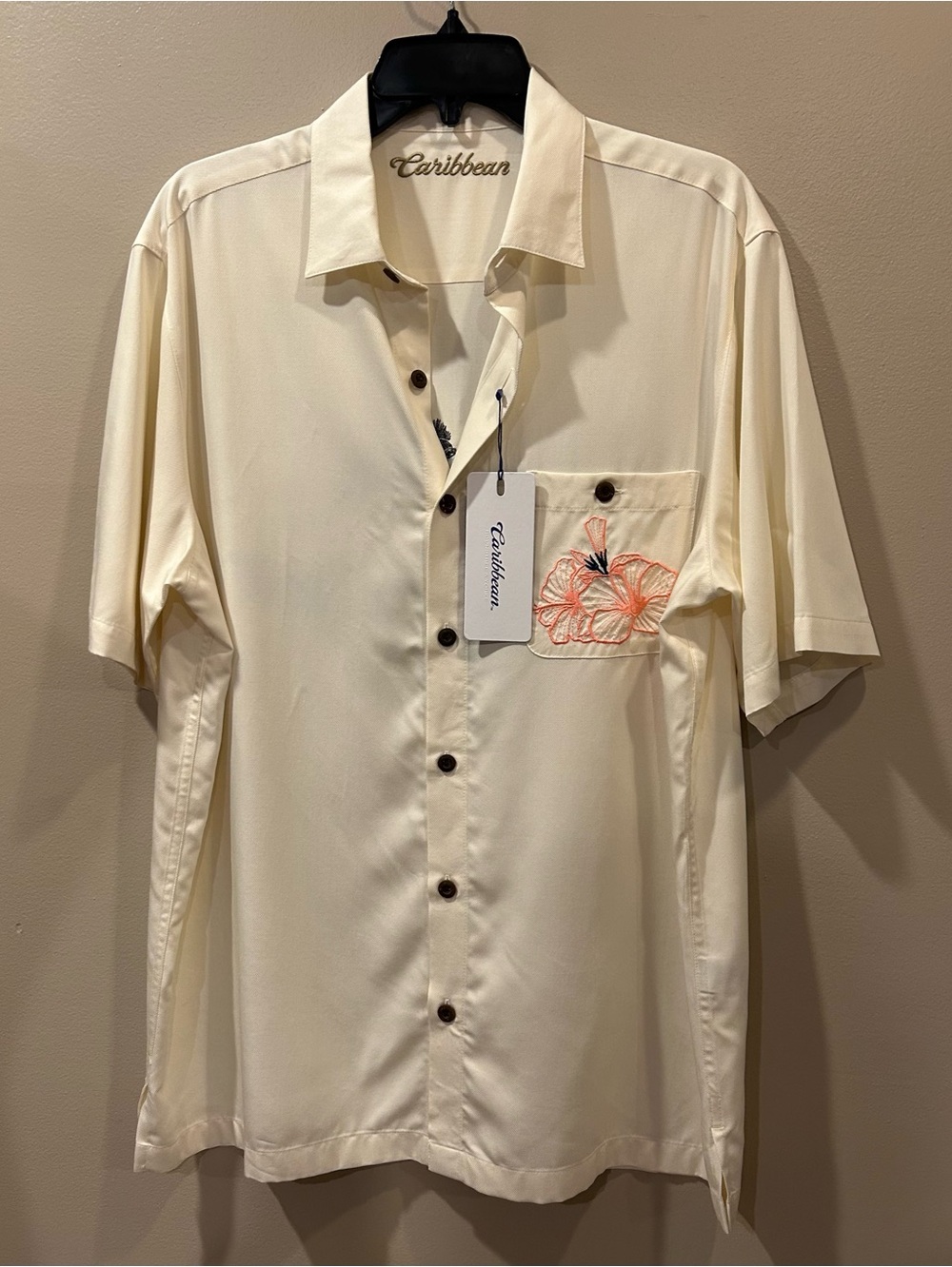 Caribbean Embroidered Button Down Shirt